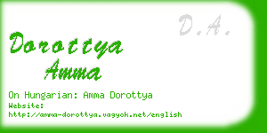 dorottya amma business card